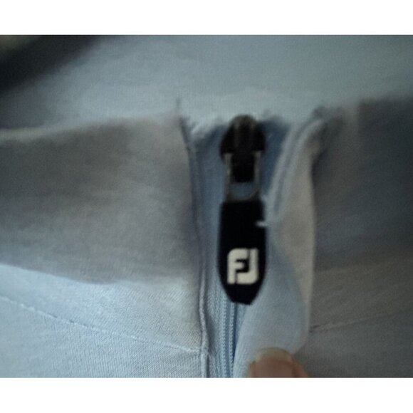 FootJoy Heather Yoke 1/2 Zip Vest Mens Medium Dusk Blue Golf 4 Way Stretch New - Picture 2 of 6